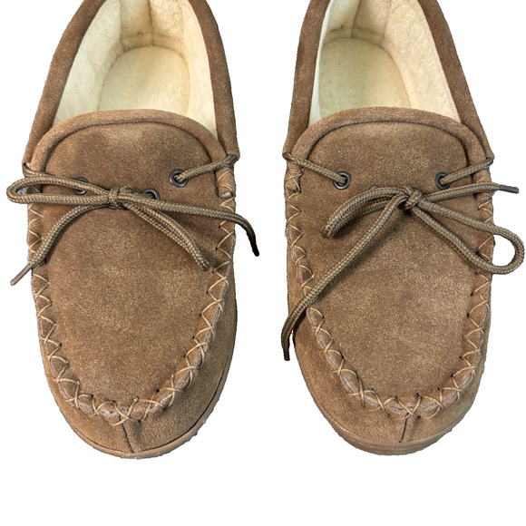 Red Wing Men's Tan Brown Loafer Slippers Warm Winter Outdoor Slippers- Size 9M‎ - Picture 1 of 8